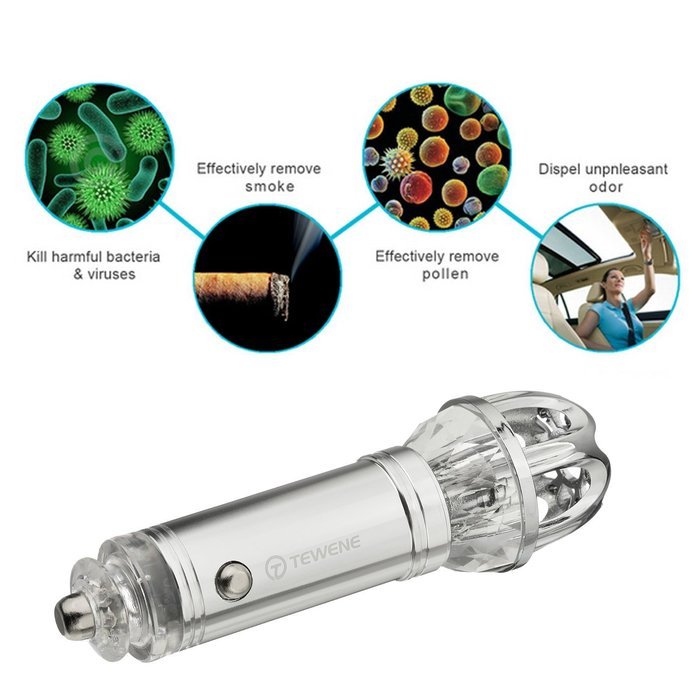 Car Air Purifier Travel Air Freshener and Ionic Air Purifier Remove Dust, Pollen, Smoke and Bad Odors Available... N12