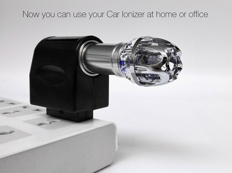 Car Air Purifier, Car Ionizer, Smoke Buddy, 12V Household Car Air Purifier Ionizer Power Adapter Converter on... N3