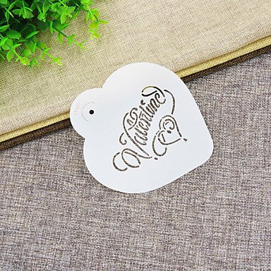 Sher Valentine's Gift Be My Heart Cookie Stencil Set for Cake Decorating,