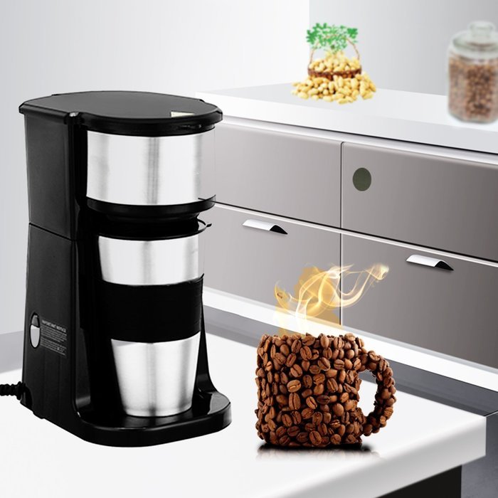 Coffee Machine Yummy Sam&reg; Professional Coffee Maker Single Serve Personal Filter Dispensing Coffee Machine 2 in...