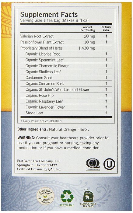 Yogi Tea Healing Formula, Organic Bedtime, 16 Bags, .85 oz N4
