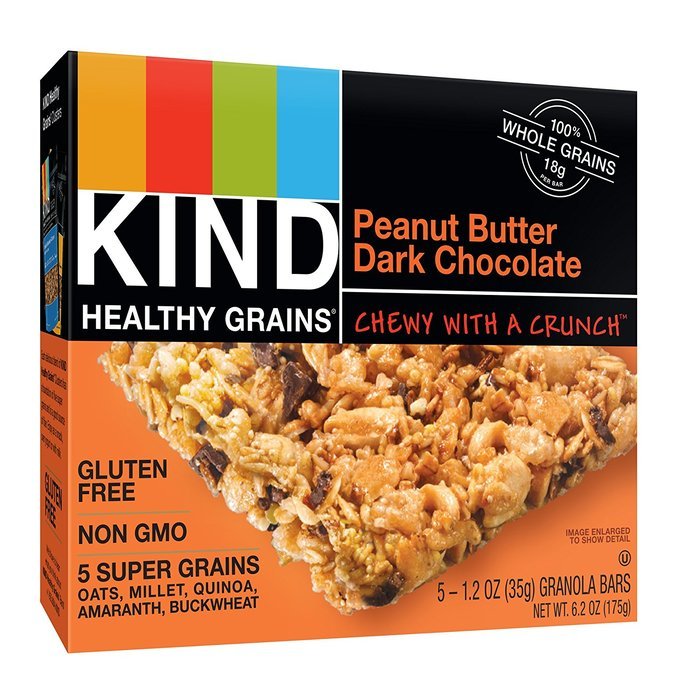 KIND Healthy Grains Granola Bars, Peanut Butter Dark Chocolate, 6.2 Ounce (Pack Of 3) N4