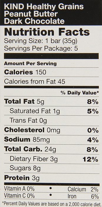 KIND Healthy Grains Granola Bars, Peanut Butter Dark Chocolate, 6.2 Ounce (Pack Of 3) N5