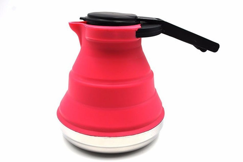 Youzee Foldable Outdoor Hot Water Boiler, Silicone Kettle Outdoor Gadgets Cooking Tools N5