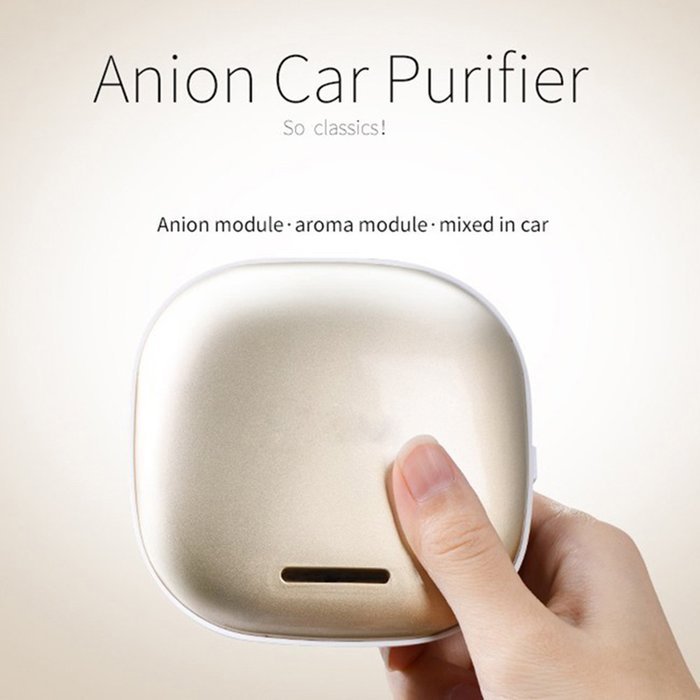 Antech Mini Car Anion Air Purifier, Car Negative Ion Freshener With Car Cigarette Lighter N3