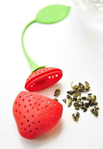 Viskey Creative Strawberry-shape Tea Ball Infuser, Pack of 2