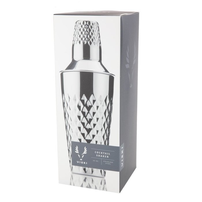 Seneca&trade; Stainless Steel Faceted Cocktail Shaker by Viski