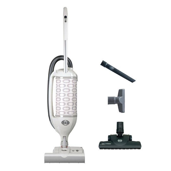 Sebo Vacuums 9808AM Felix Premium Upright Vacuum with Parquet, White - Corded N2