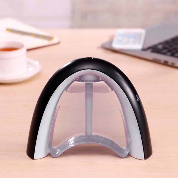 DaySeventh 2016 New Design Rainbow Message Board USB Air Humidifier Light Color Night (Black) N3