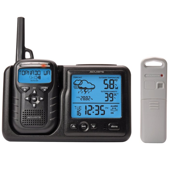 AcuRite 08580 Weather Station Plus Portable Weather Alert Radio N3