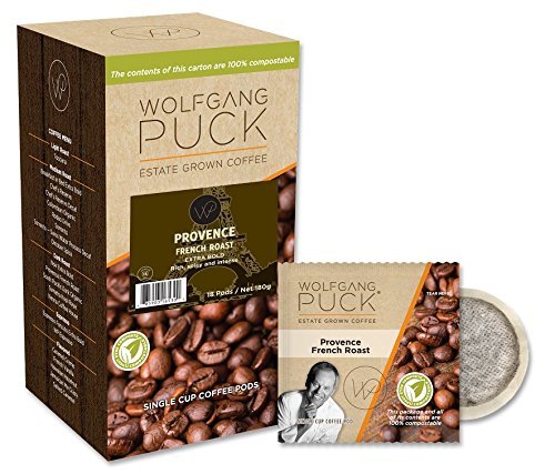 Wolfgang Puck Coffee, Provence, French Roast, 9.5 Gram Pods-18-Count (Pack of 3) N5