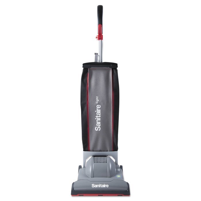 Sanitaire SC9050D EURSC9050D DuraLite Commercial Upright, 10.7 lb., Gray/Red
