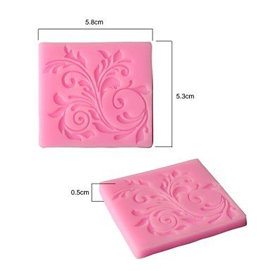 Sher Flower Decorative pattern Fondant Cake Cake Chocolate Silicone Molds,Decoration Tools Bakeware