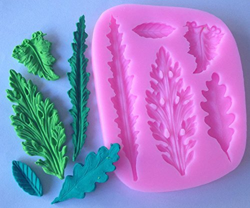 Tree sugar craft silicone mold /Fondant clay mould leaf shape 3d chocolate By Palker Sky