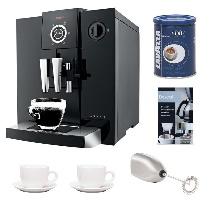 Jura Impressa F7 Automatic Coffee Center Bundle (Certified Refurbished)