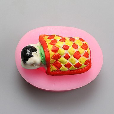Sher Baby Asleep Chocolate Silicone Molds,Cake Molds,Soap Molds,Decoration Tools Bakeware N2