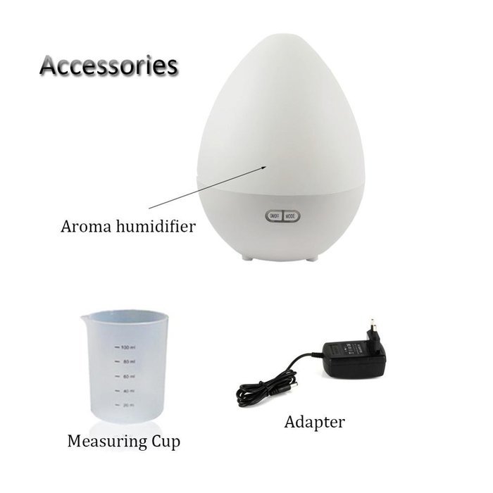 Joymee 5 in1 Atomizer Humidifier Whisper-quiet Operation, Aroma Diffuser, 7 Color LED Lights, Blue-tooth Audio...