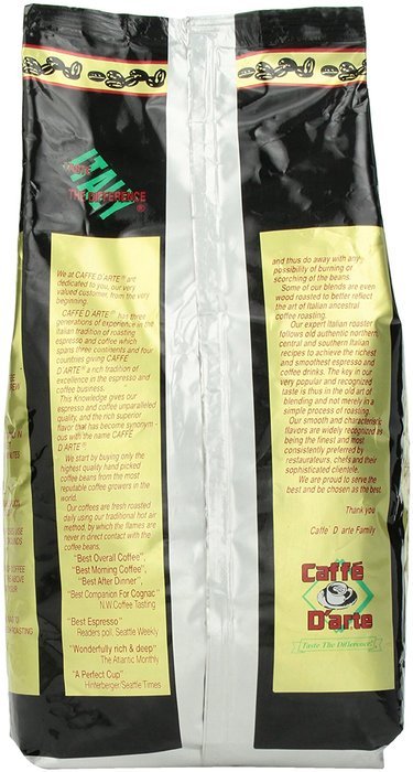 Caffe D'arte Capri Whole Bean Coffee, 5-Pound Foil Bag N27