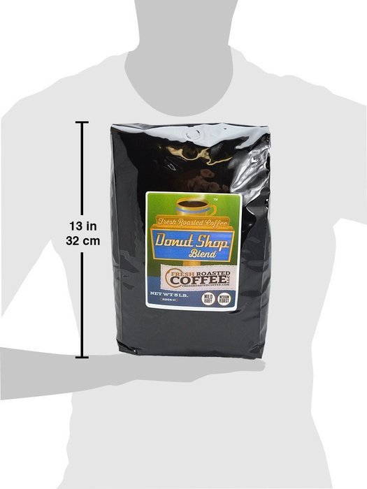 5 Lb. Bag, Donut Shop Blend Coffee, Whole Bean coffee, Fresh Roasted Coffee LLC. N7