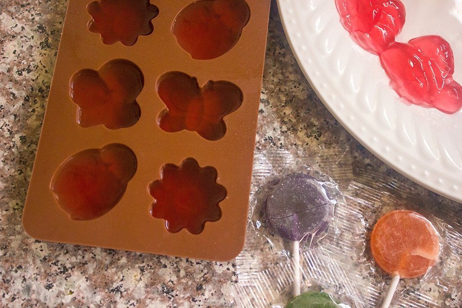 Candy Molds BPA-Free Silicone Mold For Chocolate, Soap, Jello and Ice Cube Trays-3 Pack Of Butterfly, Flower and... N3