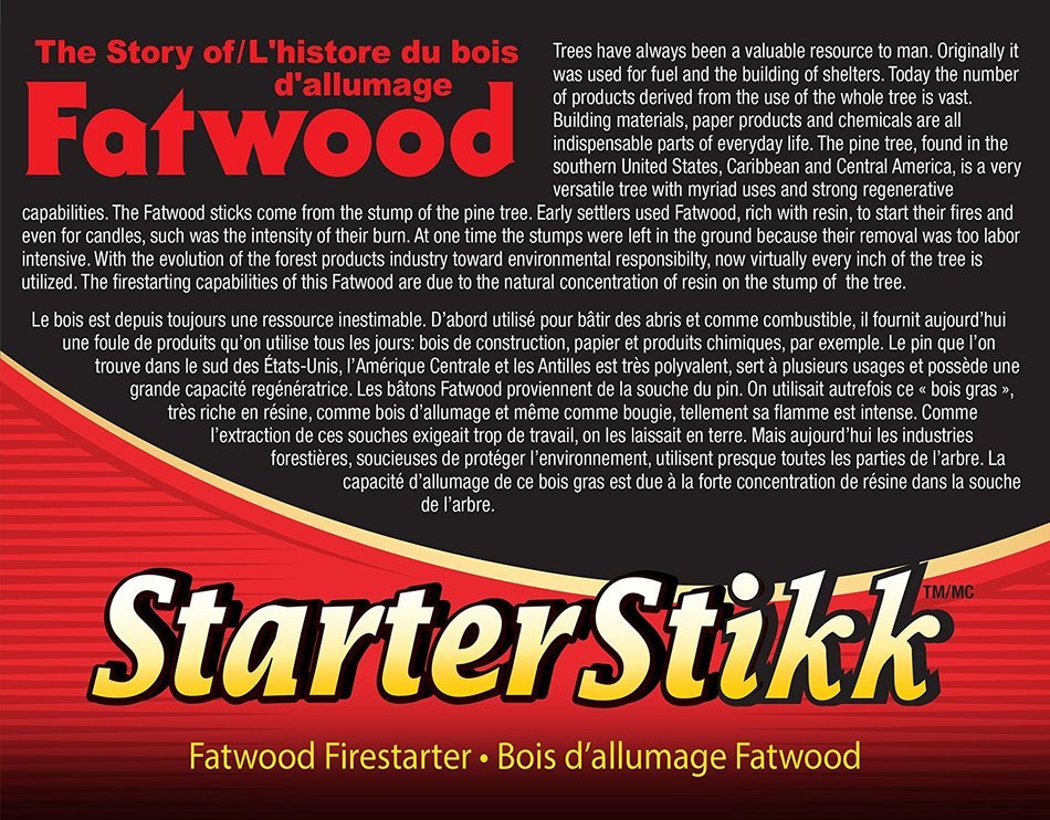 Pine Mountain Firestarters StarterStikk Fatwood Firestarting Sticks, 1.5 lb N4