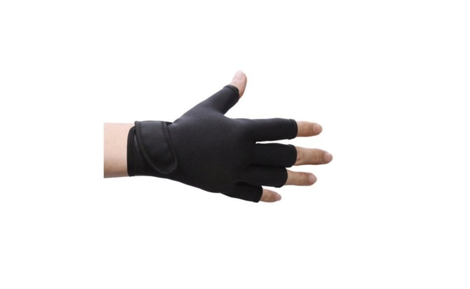 For men and women Open Finger Tip Compression Gloves
