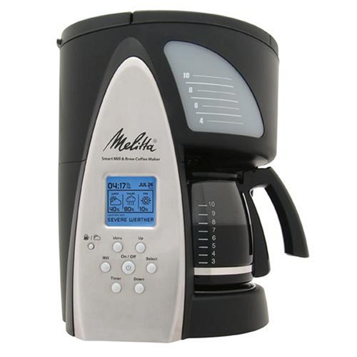 Melitta ME1MSB Smart Mill & Brew 10-Cup Programmable Coffeemaker