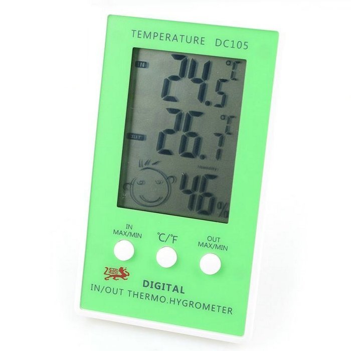 Fans Mini Digital Thermometer Hygrometer Temperature Humidity Gauge Plastic N8