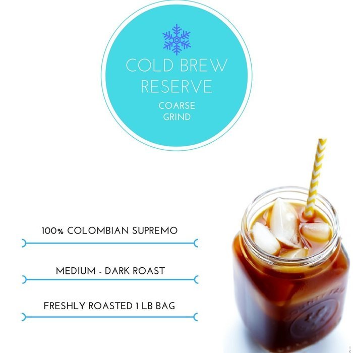 Stone Street Coffee Cold Brew Reserve Colombian Single Origin Coarsely Ground Coffee - 1 lb. Bag - Medium Dark... N4