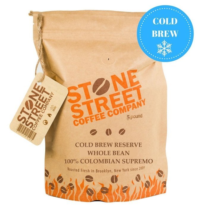 Stone Street Coffee Cold Brew Reserve Colombian Single Origin Coarsely Ground Coffee - 1 lb. Bag - Medium Dark... N5