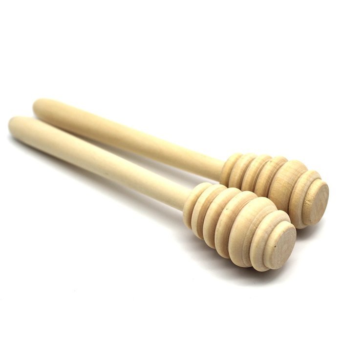 Icerain Portable Wood Honey Dipper Stirring Rod Wooden Muddler Honey Stick, Dipper for Honey, Jam or Sticky Food-Pack...