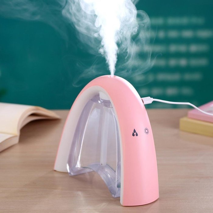 Dacawin Rainbow Message Board USB Air Humidifier Light Color Night (Black) N2