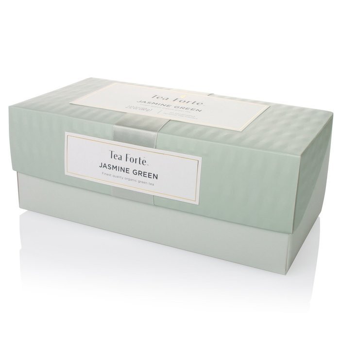 Tea Fort&eacute; Presentation Box with 20 Handcrafted Pyramid Tea Infusers - Jasmine Green Tea N3
