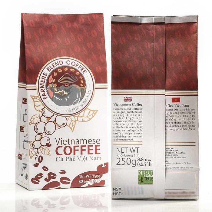 Premium Coffee by Farmers Blend Vietnamese Coffee, a Gourmet Coffee and Low Acid Coffee with smooth but bold flavors... N10