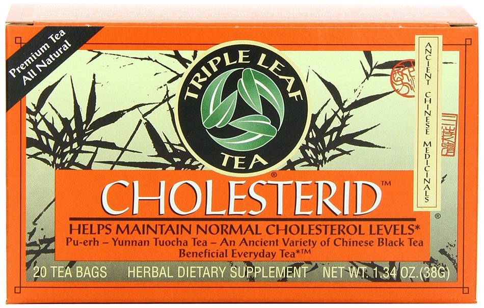 Triple Leaf Tea, Cholesterid, 20 Tea Bags (Pack of 6) N2