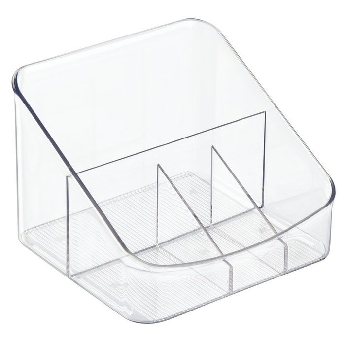 mDesign Nespresso Coffee Pod Holder for Kitchen Pantry, Countertops - Holds 48 Capsules, Clear N4