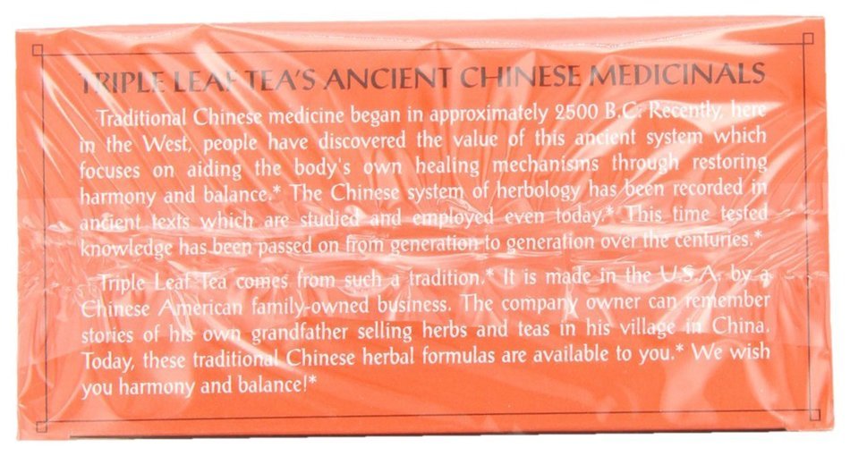 Triple Leaf Tea, Cholesterid, 20 Tea Bags (Pack of 6) N3