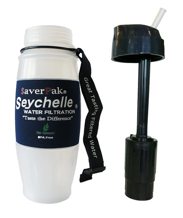 $averPak Single - Includes 1 Seychelle 28oz Flip Top Filter Bottle with the ADVANCED Filter N2