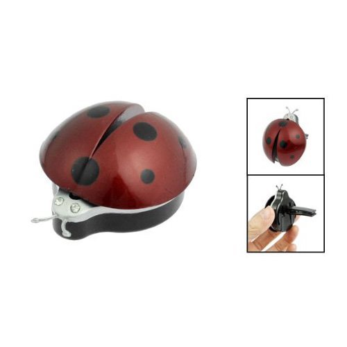 Sonline Car Air Vent Ladybug Design Fragrance Purifier Freshner Dark Red