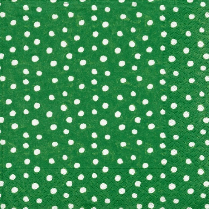 Entertaining with Caspari Dots Guest Towels, Platinum, Pack of 15 N2