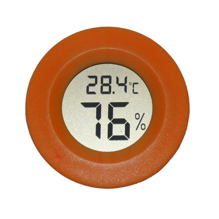 AGEG Round Digital Electronic Thermometer Hygrometer Humidiometer with LCD Display for Family Office Factory Kennel... N11