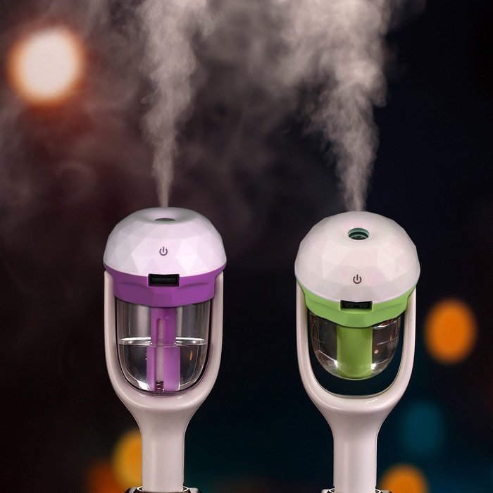 Mothca USB Car Charger Port Steam Mini Ultrasonic Humidifier 180 Degree Rotation DC 12V Aromatherapy Essential... N4