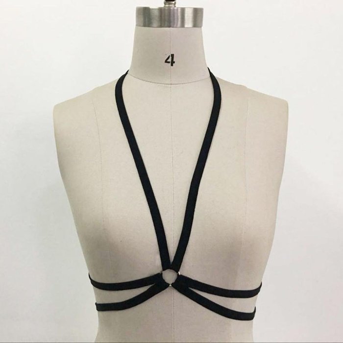 Bra Top ，Beautyvan Comfortable Fashion Women Ladies Alluring Bandage Elastic Cage Bra Bustier (XL, Black) N2