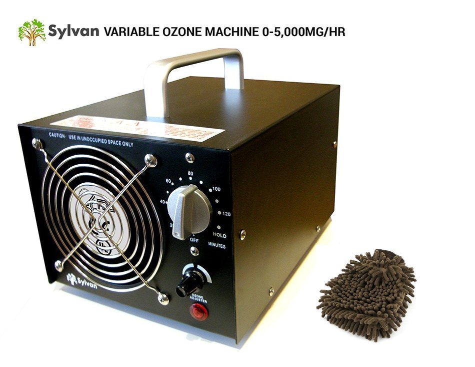 Sylvan Variable Ozone Generator, Adjustable Ozone Output, 5000mg/hr (Complete Set) w/ Bonus Premium Microfiber... N2