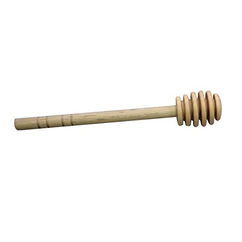 4U-Lucky(TM) Hot sale Classic Wooden Honey Dipper Stick for Honey Jar Long Handle Mixing Stick
