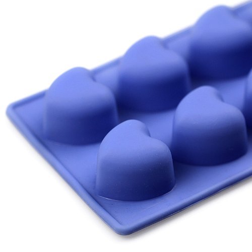 Wholeport Silicone Cake Mold Mould Muffin Cups Cake Pan Ice Chocolate Mold 12-Hearts Mold
