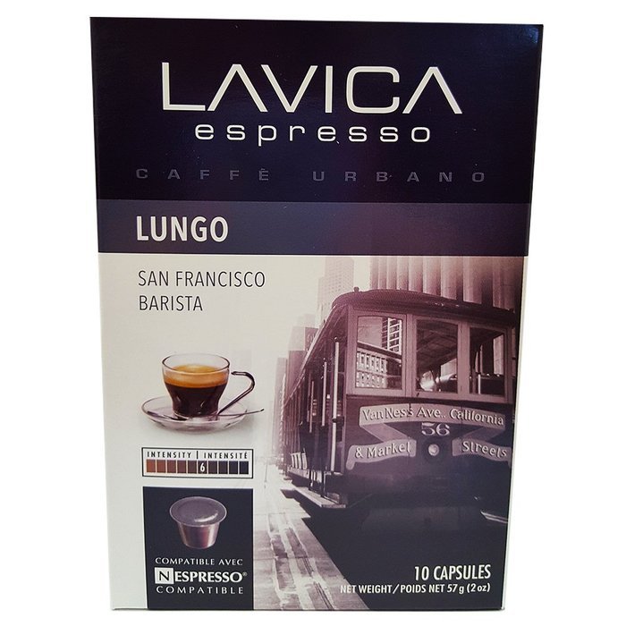 Lavica Lungo Nespresso Compatible Capsules | 60 capsules | Premium Dark Roast | Fits Nespresso Machines | Delicious... N4