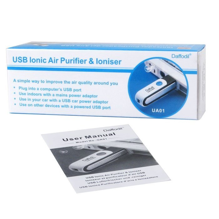 Daffodil UA01 USB Ionic Air Purifier & Ioniser/Consistently generates negative ions/A simple way to improve the...