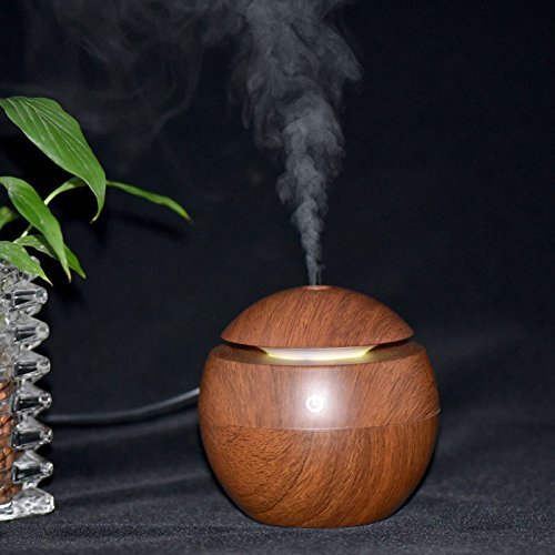 USB Mini Wooden Aromatherapy Humidifier Diffuser Air Purifier Ultrasonic Mist maker