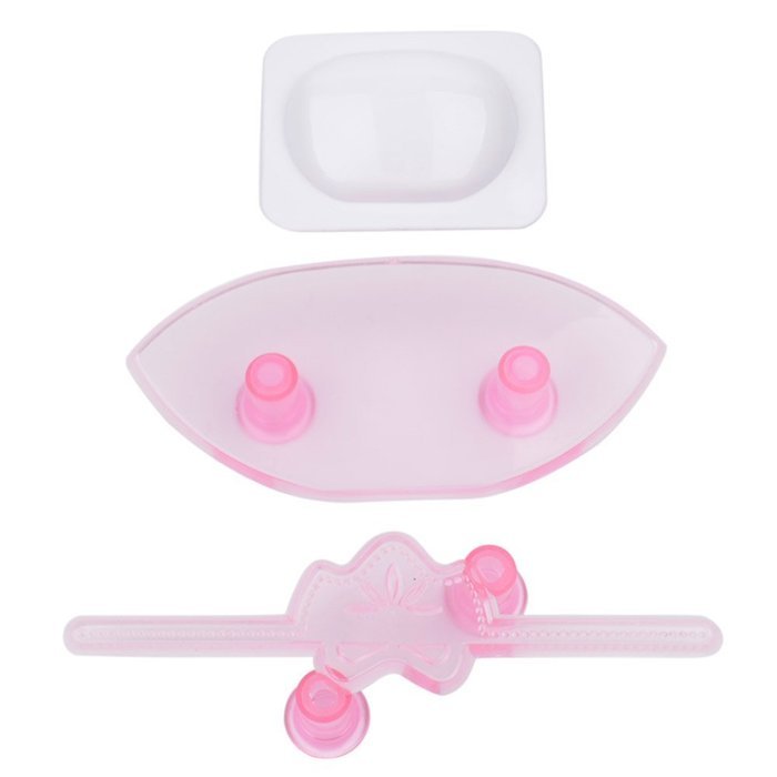 Ckeyin &reg; 3pcs Handbag Shape Plastic Fondant Cake Mold Tools for DIY Birthday Wedding Cake Sugar Craft Decorating